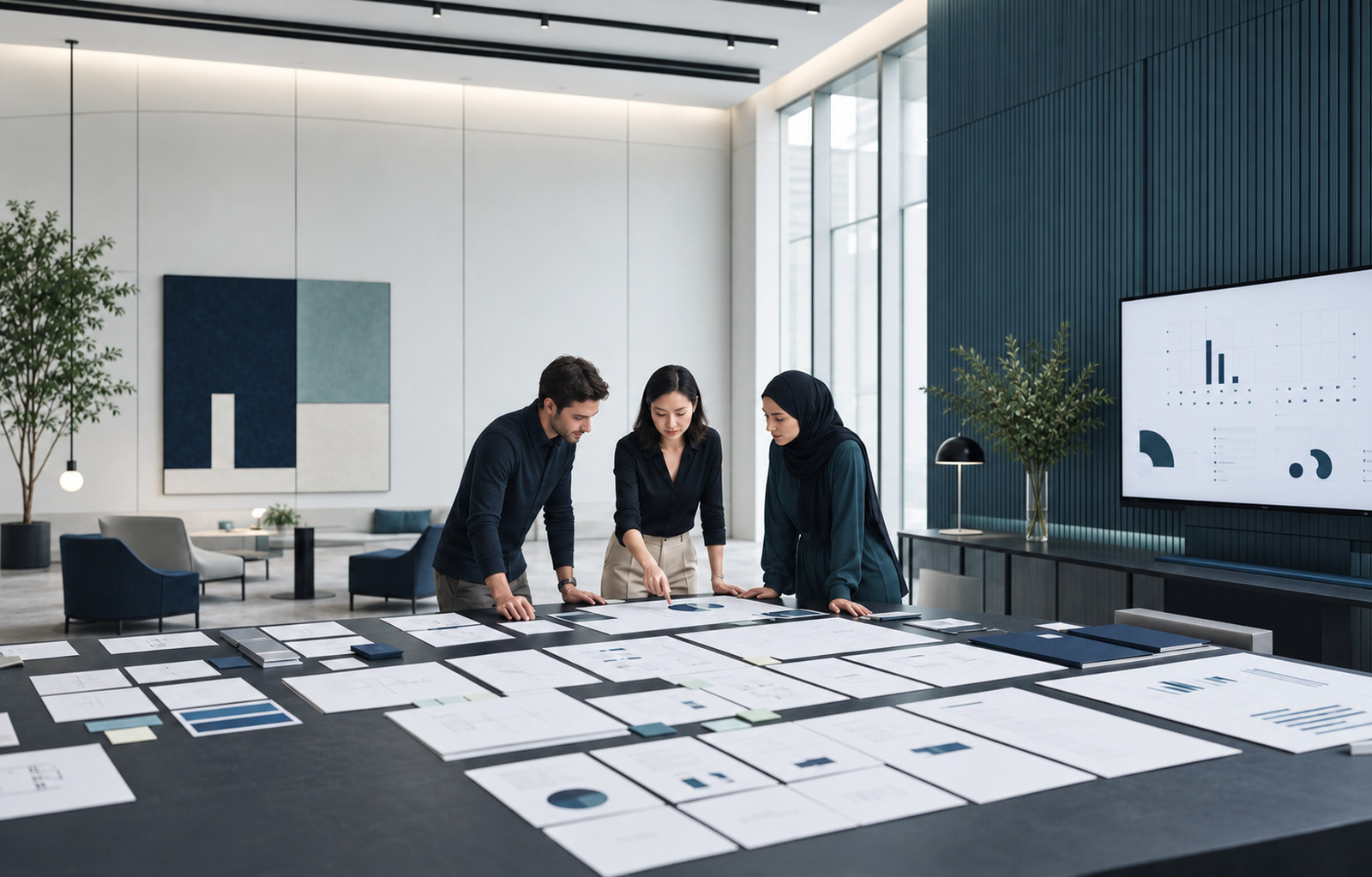 A diverse consulting team connecting evidence to an implementation plan