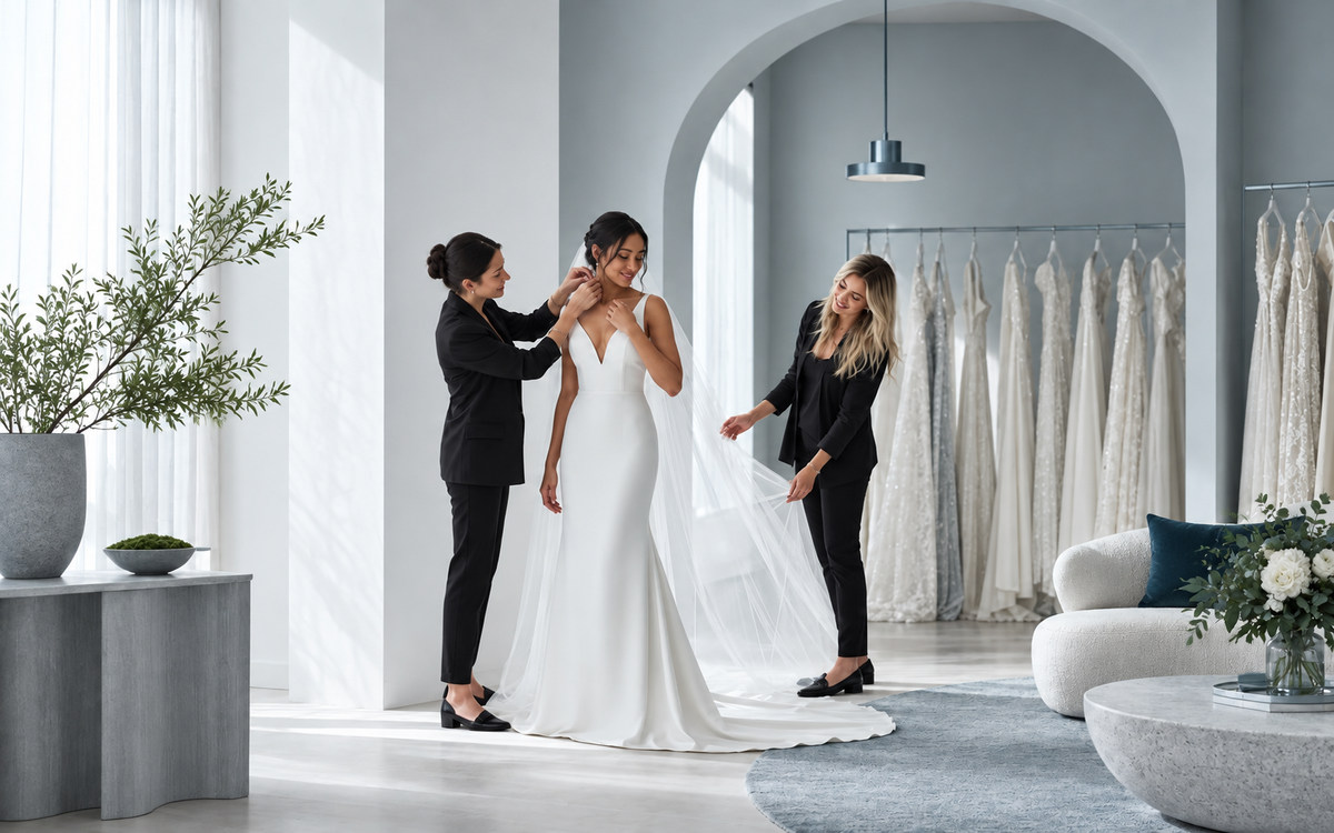 Aureline Bridal House bridal ecommerce concept preview