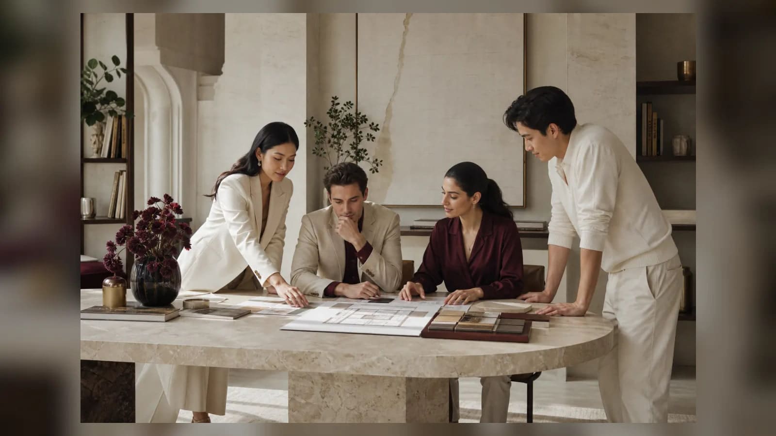 Concept image of a residential design discussion