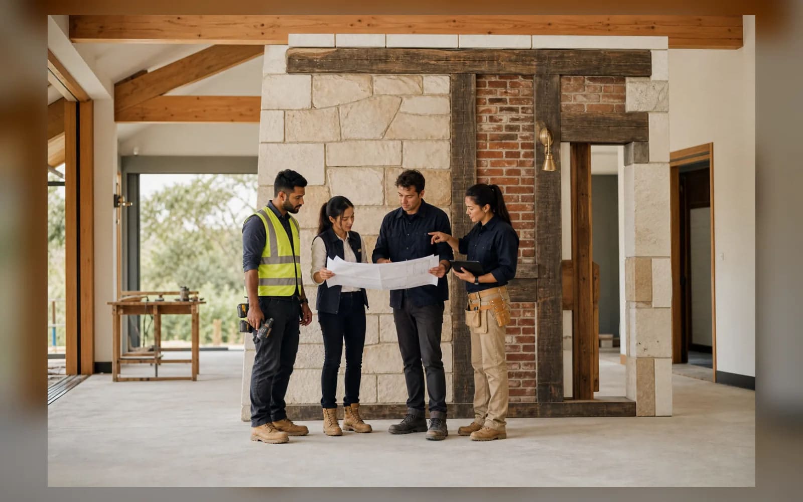 Concept image: Trade partners at Stone and Beam Construction