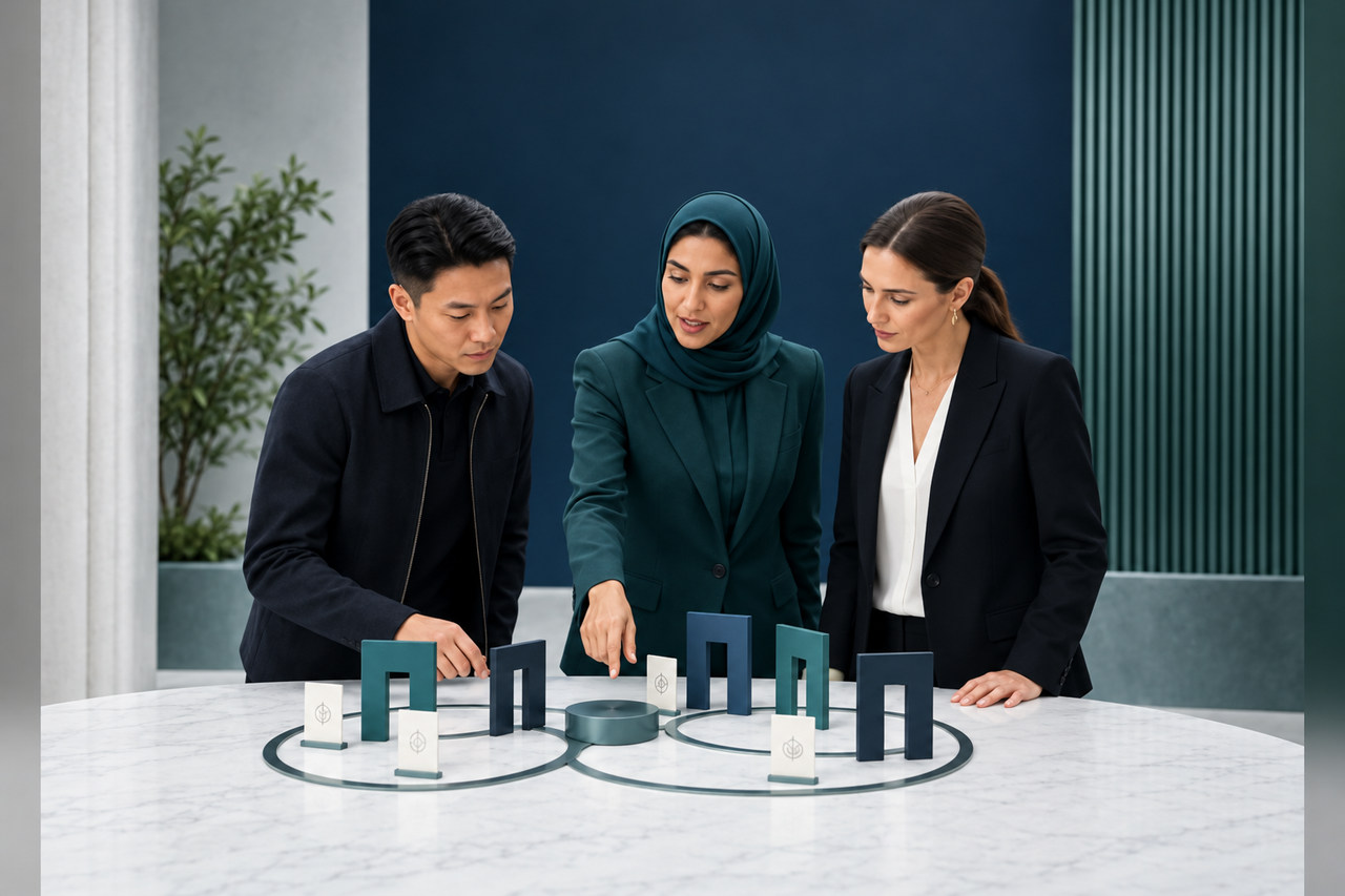 An overhead decision system connecting evidence to one prioritized outcome